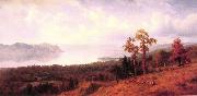Albert Bierstadt View of the Hudson Looking Across the Tappan Zee-Towards Hook Mountain oil on canvas